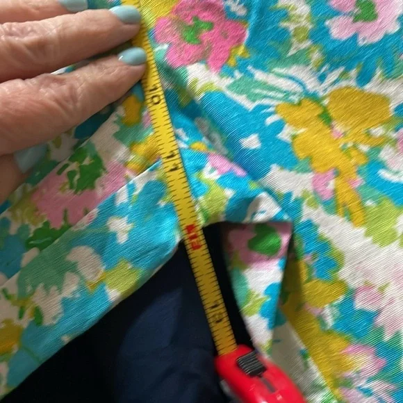 NWT Zara Floral Printed Linen Blend Trousers  Size 4 - Picture 8 of 10